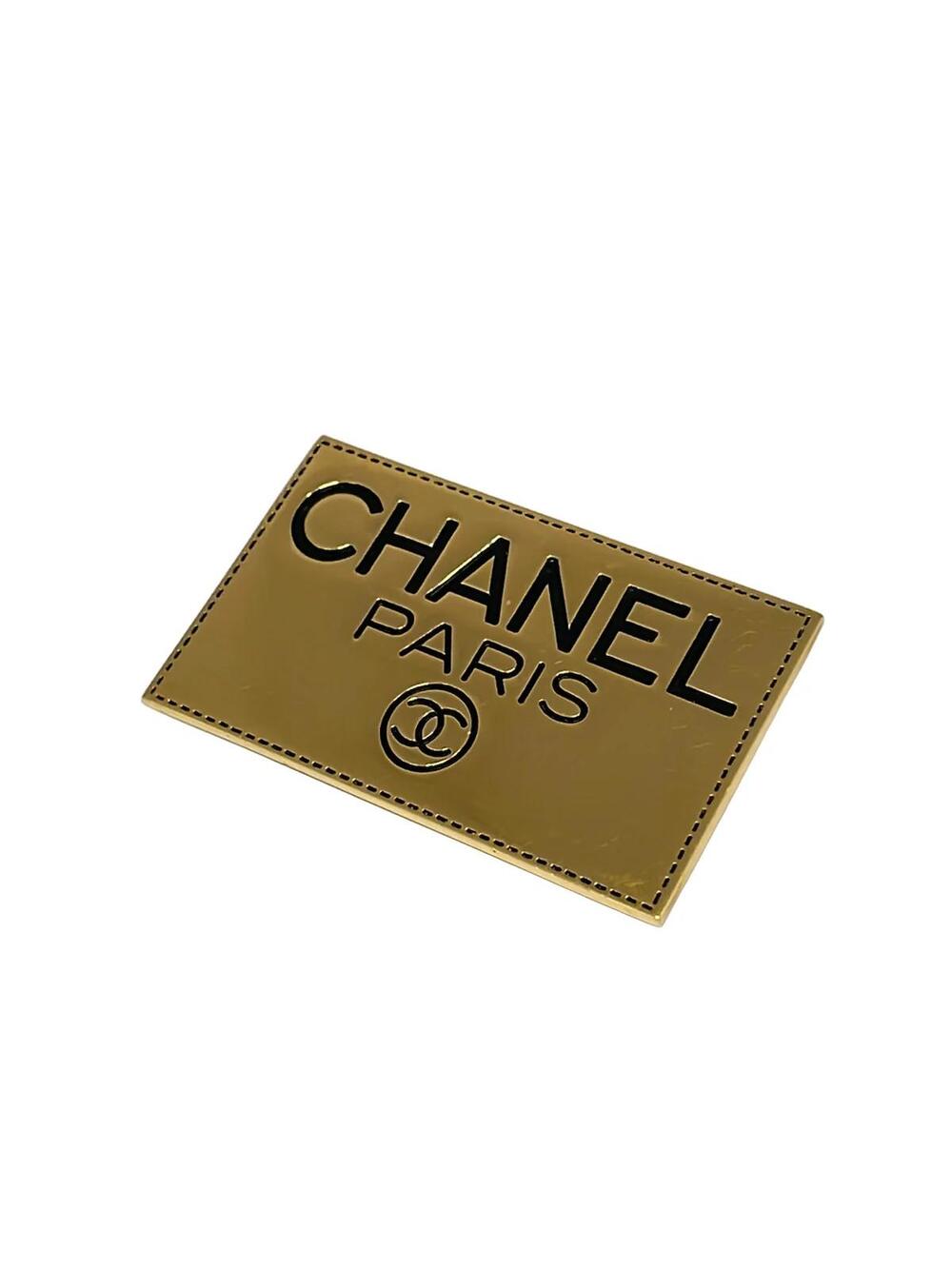 Chanel Gold Black Hardware Brooch #370799C62B